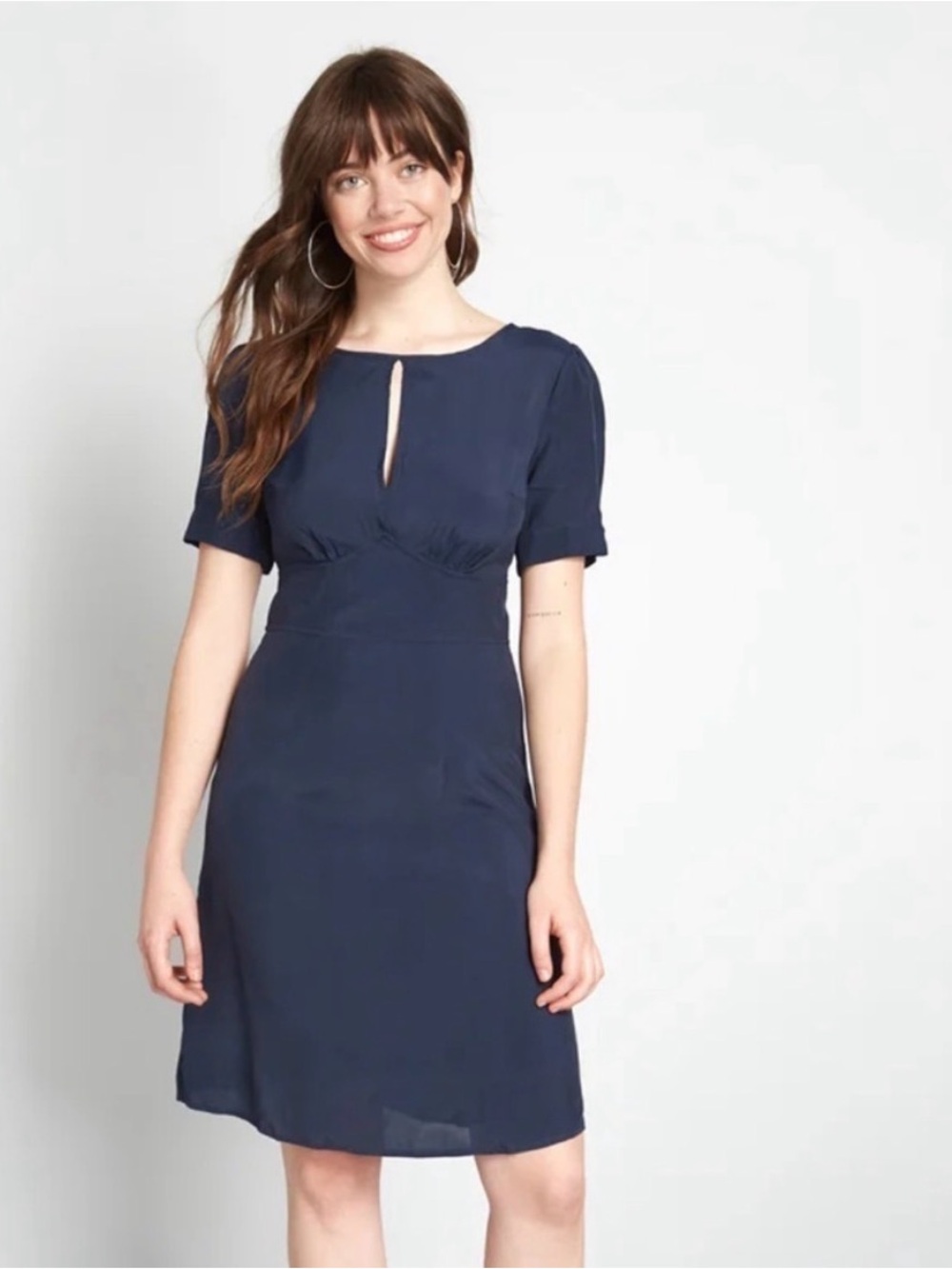 NWT ModCloth the Keyhole Story A-line Blue Dress